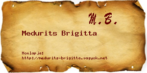 Medurits Brigitta névjegykártya