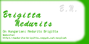 brigitta medurits business card